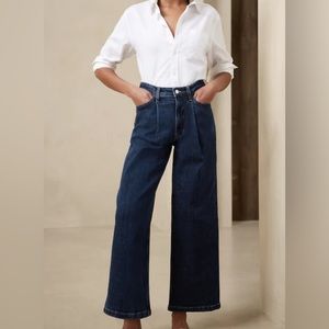 NWT Banana Republic Wide Leg Crop Jeans 28/6R